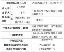 农行员工违规办信用卡并透支被罚【支付行业热